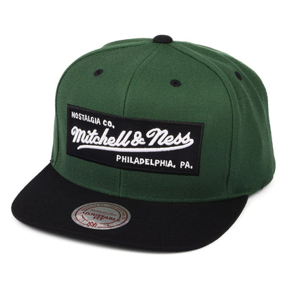 Casquette Snapback Box Logo olive-noir MITCHELL & NESS