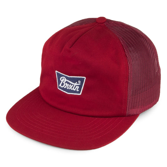 Casquette Trucker Stith bordeaux BRIXTON