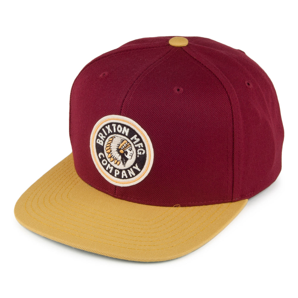 Casquette Snapback Rival bordeaux-jaune BRIXTON