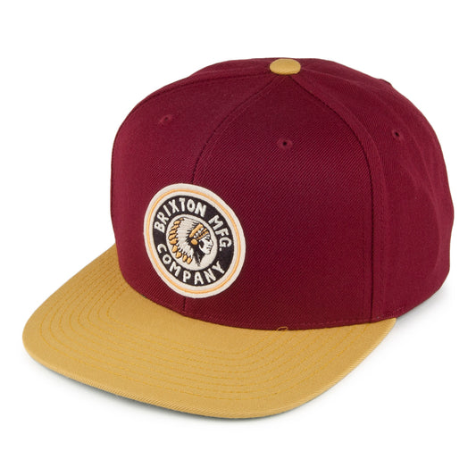 Casquette Snapback Rival bordeaux-jaune BRIXTON