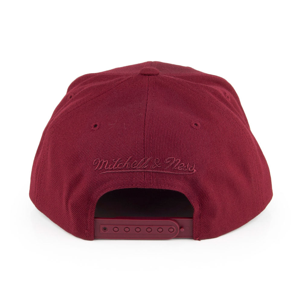 Casquette Snapback Vice Script Solid Cleveland Cavaliers bordeaux MITCHELL & NESS