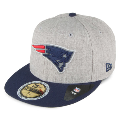 Casquette 59FIFTY Reflective Heather New England Patriots gris-bleu marine NEW ERA