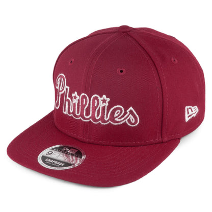 Casquette 9FIFTY MLB Classic Script Philadelphia Phillies cardinal NEW ERA