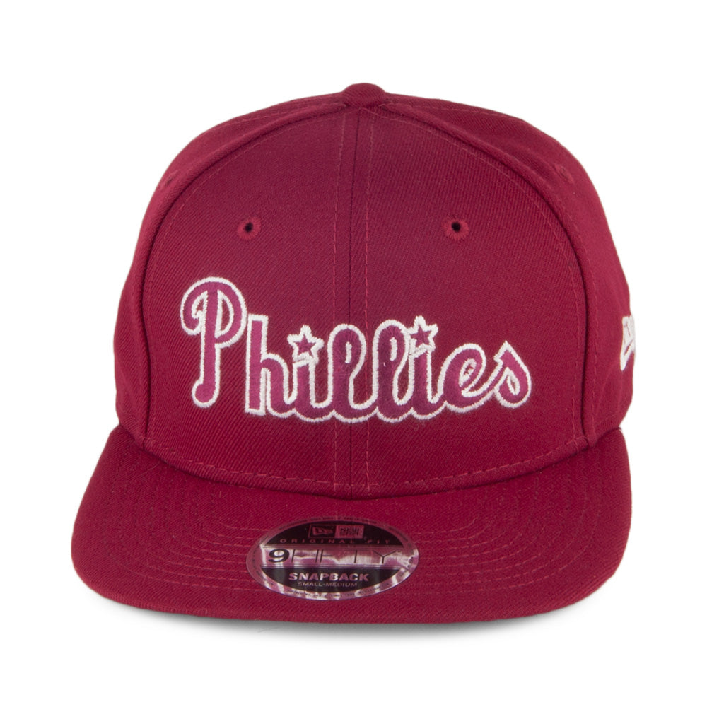 Casquette 9FIFTY MLB Classic Script Philadelphia Phillies cardinal NEW ERA
