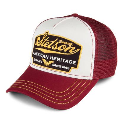 Casquette Trucker American Heritage bordeaux STETSON