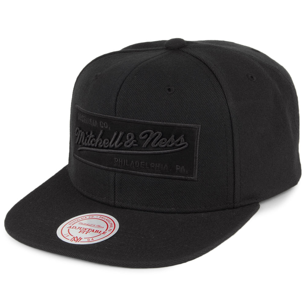 Casquette Snapback Box Logo noir MITCHELL & NESS