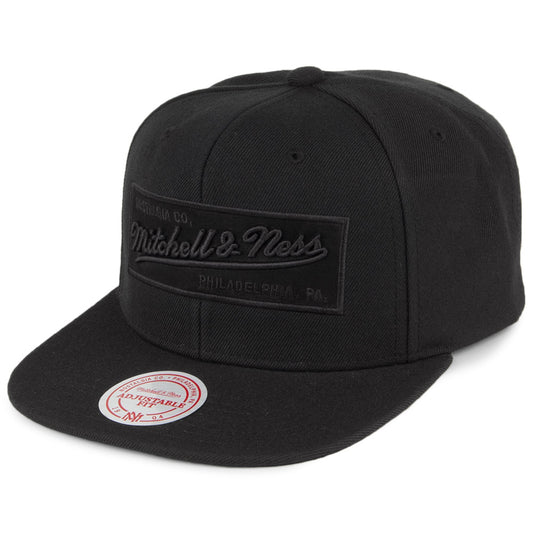 Casquette Snapback Box Logo noir MITCHELL & NESS