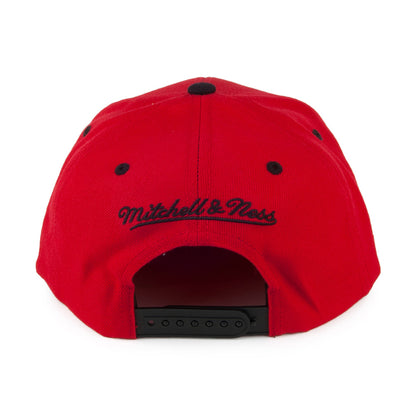 Casquette Snapback Zig Zag Chicago Bulls rouge-noir MITCHELL & NESS