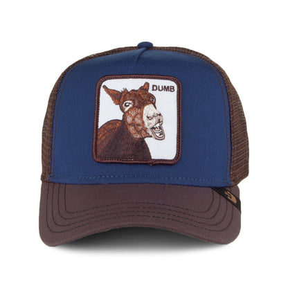 Casquette Trucker Dumbass bleu-marron GOORIN