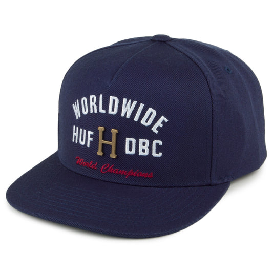 Casquette Strapback Metal H bleu marine HUF