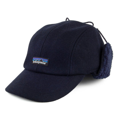 Casquette avec Protège-Oreilles en Laine Recyclée bleu marine PATAGONIA