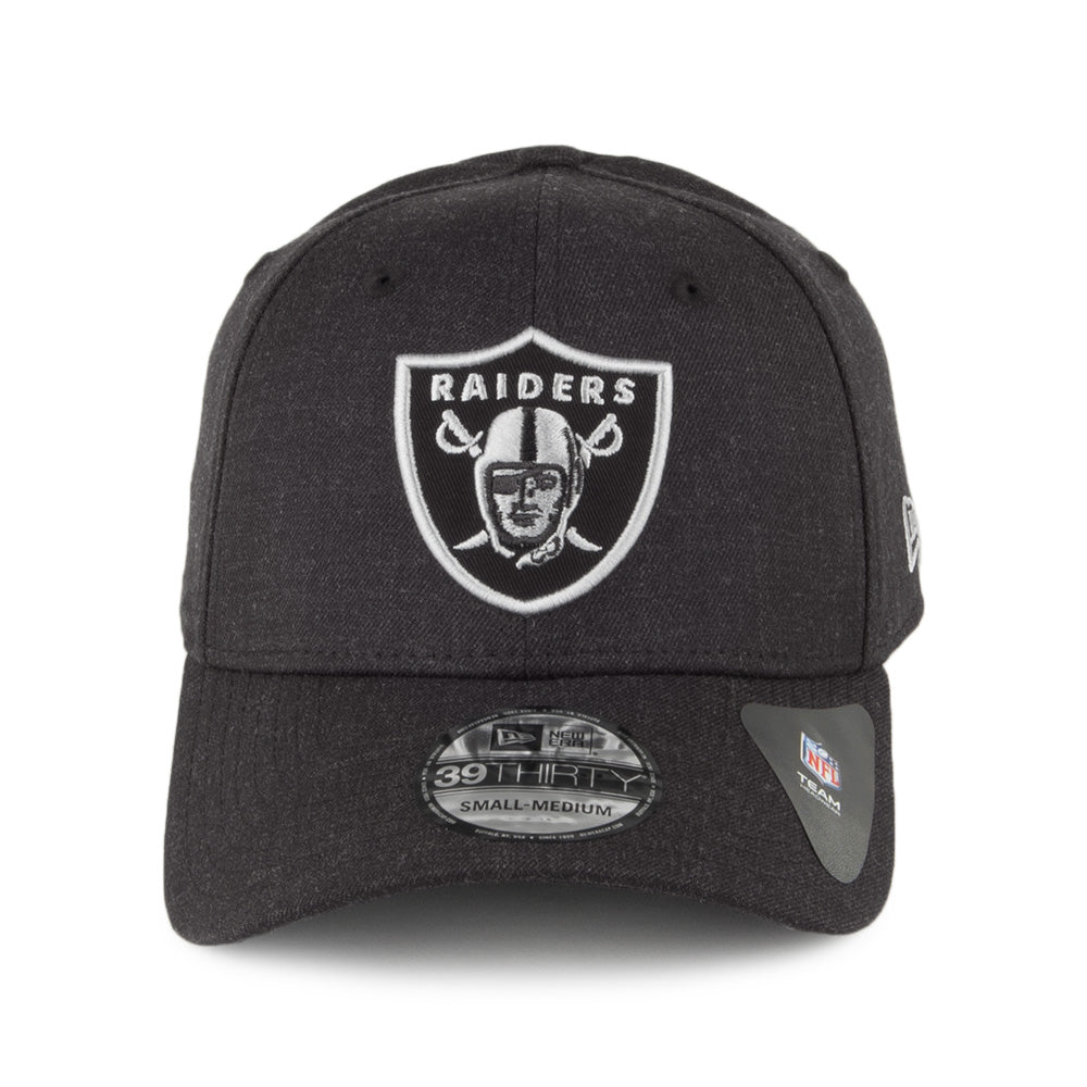 Casquette 39THIRTY Heather Essential Las Vegas Raiders noir chiné NEW ERA