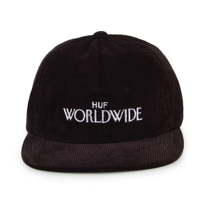 Casquette Strapback en Velours Côtelé Archive noir HUF