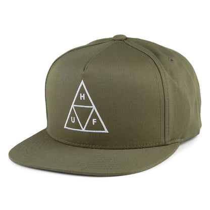 Casquette Snapback Triple Triangle olive HUF