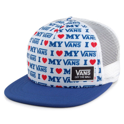 Casquette Trucker Femme I Love My Vans Beach Bound blanc-bleu VANS
