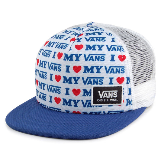 Casquette Trucker Femme I Love My Vans Beach Bound blanc-bleu VANS