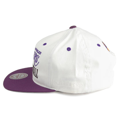 Casquette Snapback Dunk L.A. Lakers blanc cassé-violet MITCHELL & NESS