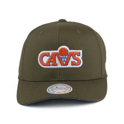 Casquette Snapback Ripstop Battle Cleveland Cavaliers vert militaire MITCHELL & NESS