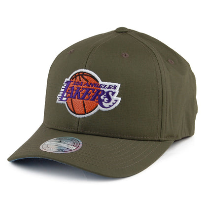 Casquette Snapback Ripstop Battle L.A. Lakers vert militaire MITCHELL & NESS