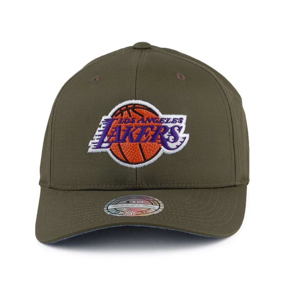 Casquette Snapback Ripstop Battle L.A. Lakers vert militaire MITCHELL & NESS