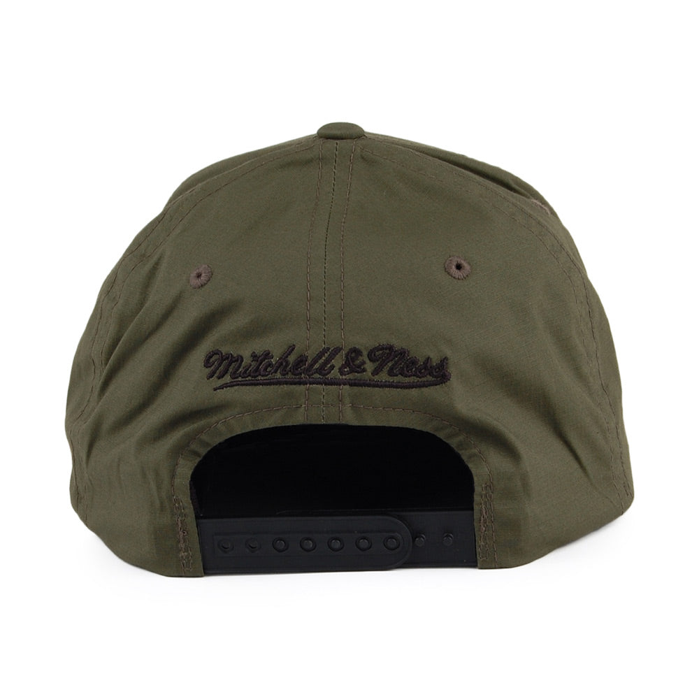 Casquette Snapback Ripstop Battle Miami Heat vert militaire MITCHELL & NESS