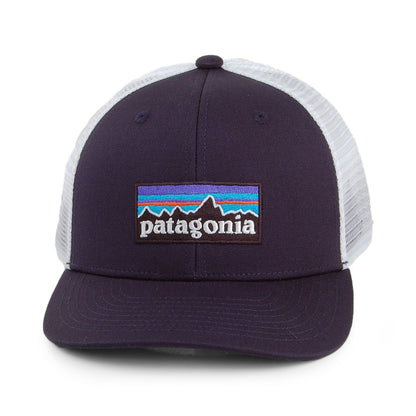 Casquette Trucker Enfant Coton Bio P-6 Logo bleu marine-blanc PATAGONIA