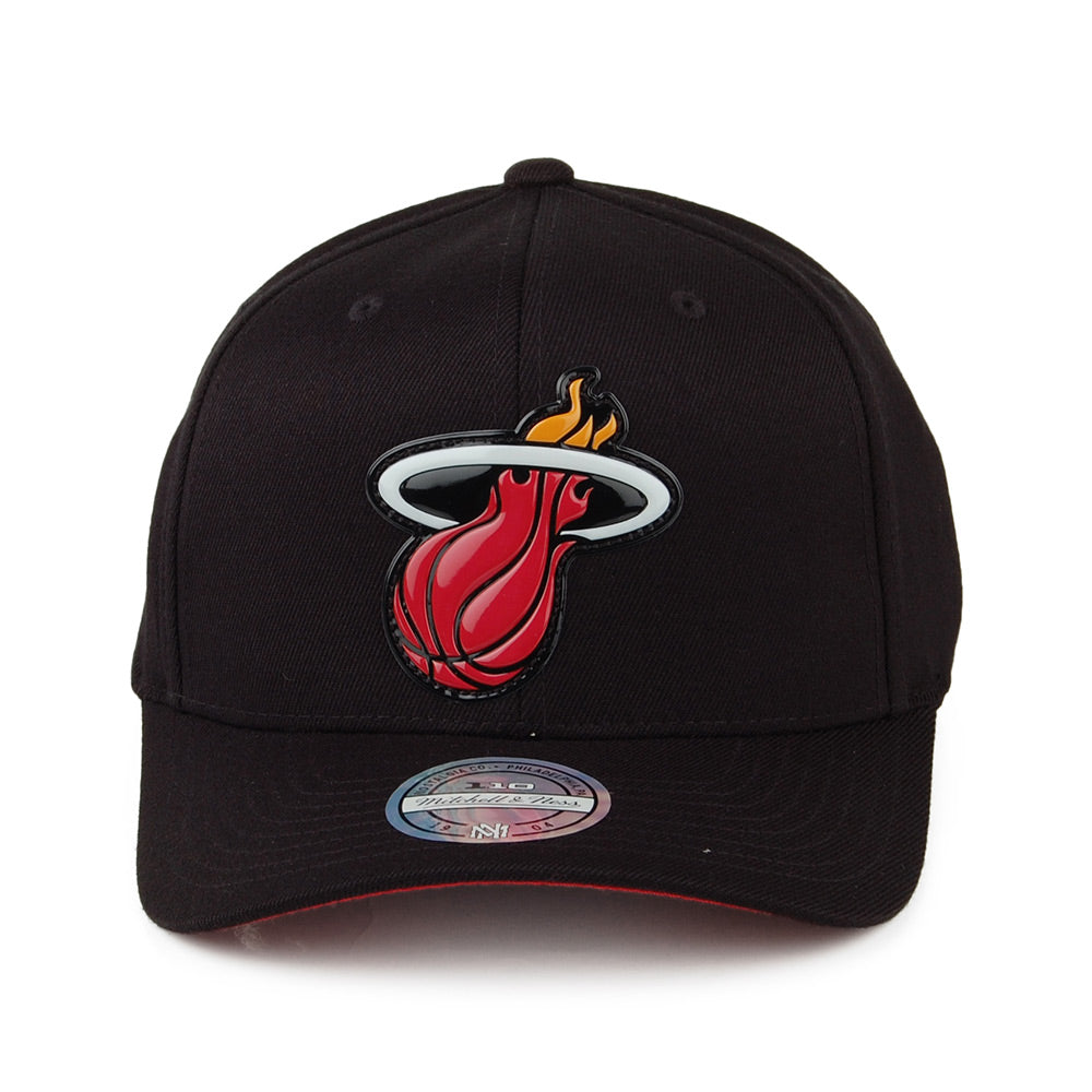 Casquette Snapback Chrome Logo Miami Heat noir MITCHELL & NESS