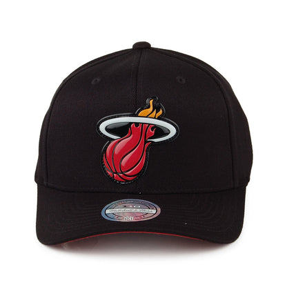 Casquette Snapback Chrome Logo Miami Heat noir MITCHELL & NESS
