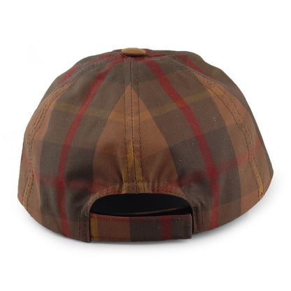 Casquette en Coton Ciré British Millerain marron-olive CITY SPORT