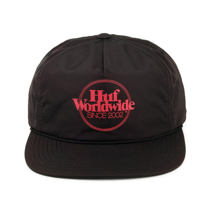 Casquette avec Zip à l'Arrière Issue noir HUF