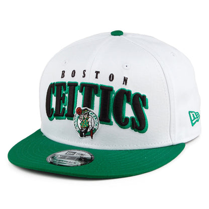 Casquette Snapback 9FIFTY Retro NBA Boston Celtics blanc-vert NEW ERA
