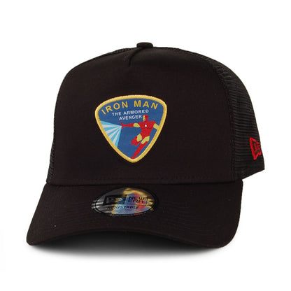 Casquette Trucker A-Frame Character Patch Iron Man noir NEW ERA