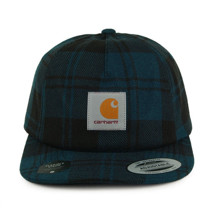 Casquette Strapback Non Structurée en Coton Sergé Pulford Check bleu-multi CARHARTT WIP