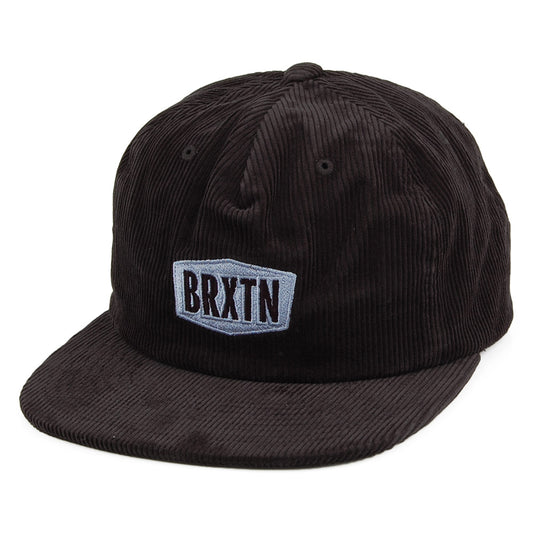 Casquette Snapback en Velours Côtelé Malt MP noir BRIXTON