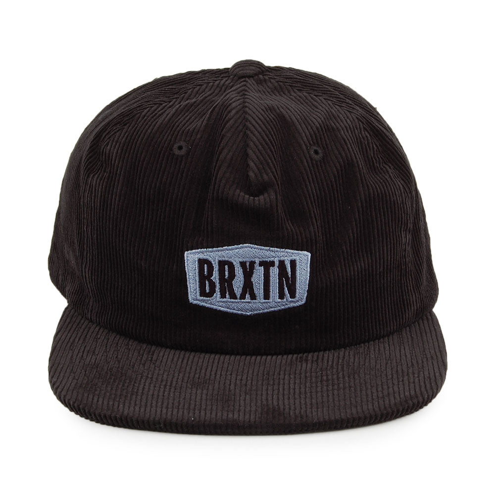 Casquette Snapback en Velours Côtelé Malt MP noir BRIXTON