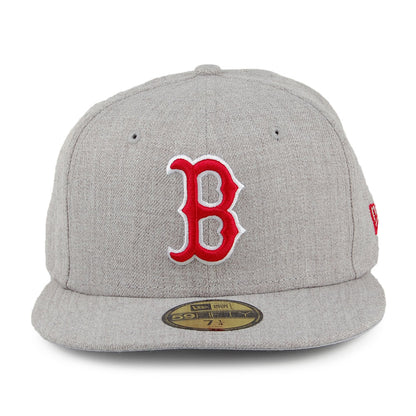 Casquette 59FIFTY MLB Heather Gray Boston Red Sox gris chiné NEW ERA