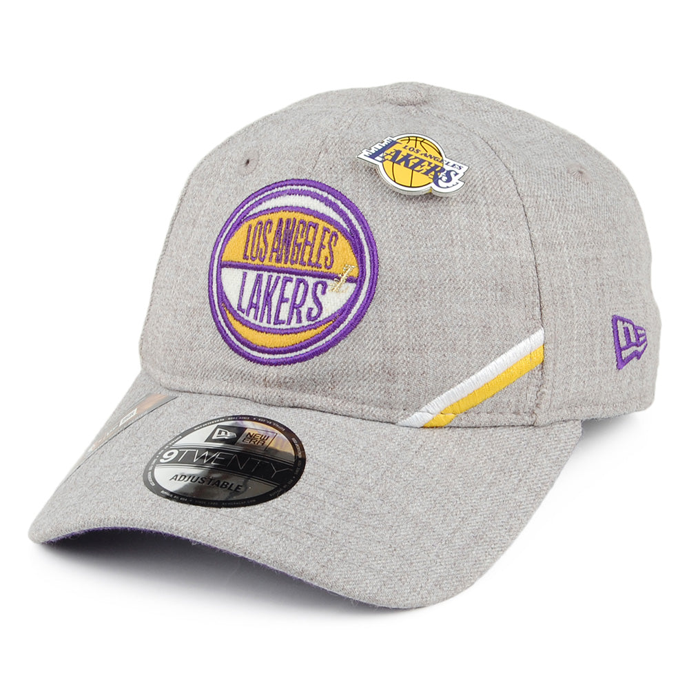 Casquette 9TWENTY NBA Draft L.A. Lakers gris chiné NEW ERA