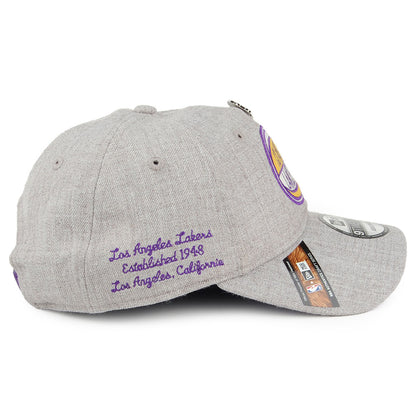Casquette 9TWENTY NBA Draft L.A. Lakers gris chiné NEW ERA