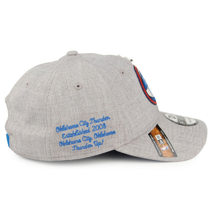 Casquette 9TWENTY NBA Draft Oklahoma City Thunder gris chiné NEW ERA