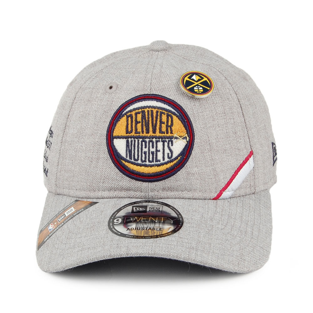 Casquette 9TWENTY NBA Draft Denver Nuggets gris chiné NEW ERA