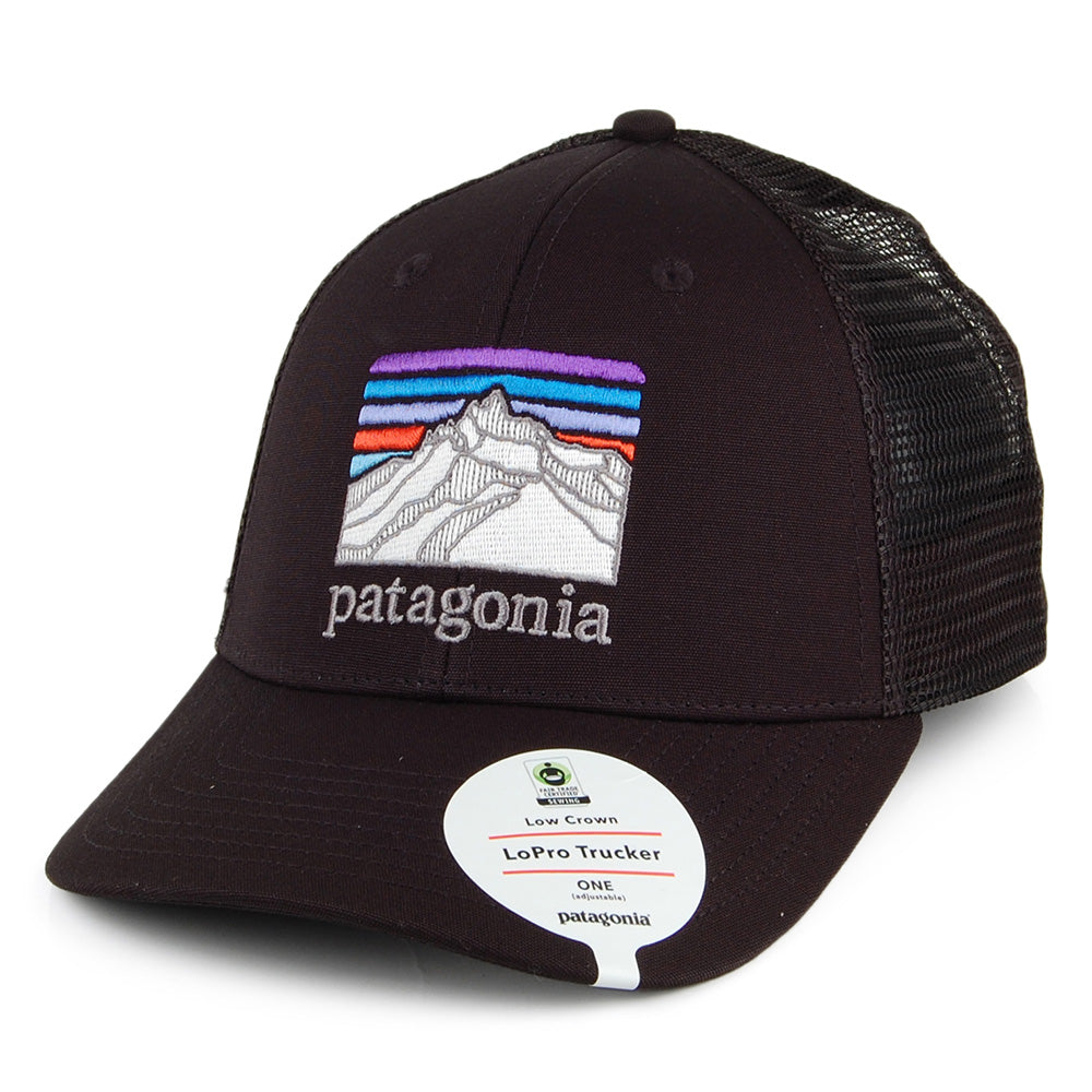 Casquette Trucker en Coton Bio Line Logo Ridge noir PATAGONIA