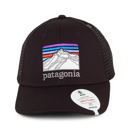 Casquette Trucker en Coton Bio Line Logo Ridge noir PATAGONIA