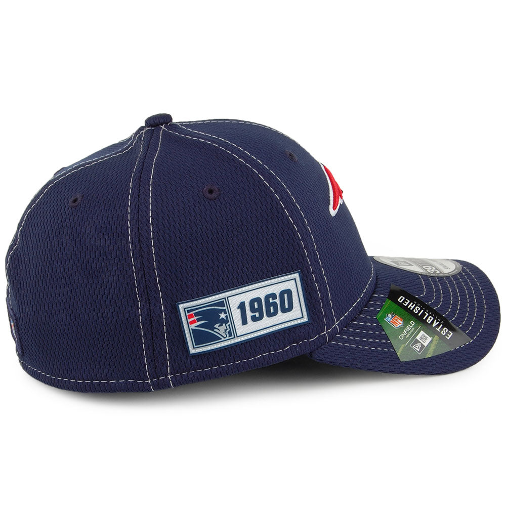 Casquette 39THIRTY NFL Onfield Road New England Patriots bleu marine NEW ERA