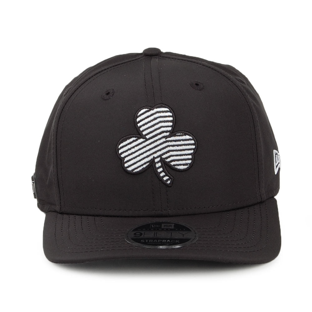 Casquette Strapback 9FIFTY NBA Monotape Boston Celtics noir-blanc NEW ERA