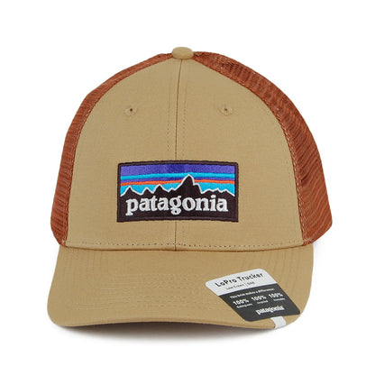 Casquette Trucker en Coton Bio LoPro P-6 Logo beige sable-marron PATAGONIA