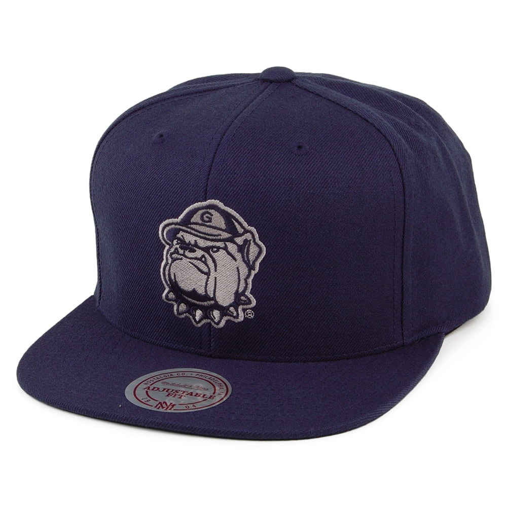 Casquette Snapback Core Wool Solid Georgetown Hoyas bleu marine MITCHELL & NESS