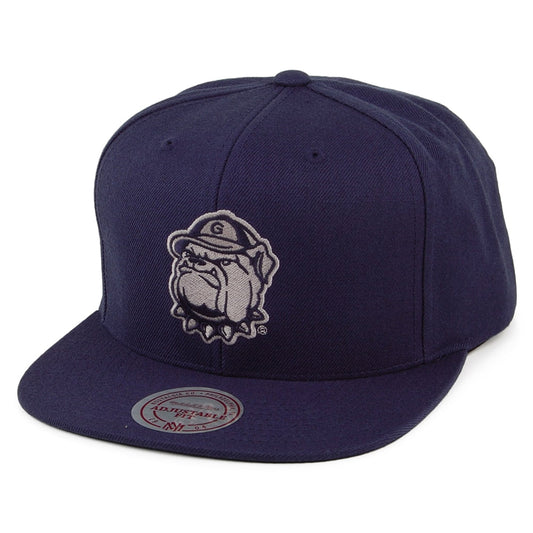Casquette Snapback Core Wool Solid Georgetown Hoyas bleu marine MITCHELL & NESS