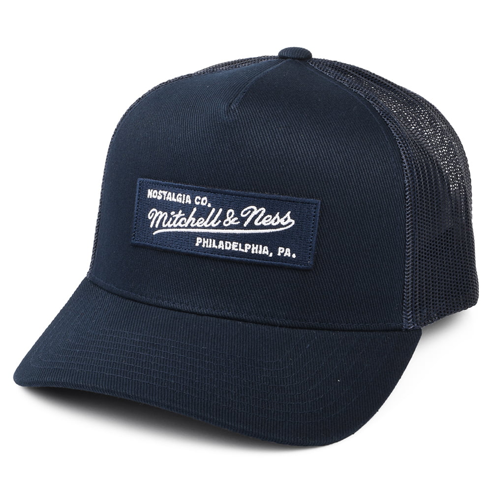 Casquette Trucker Branded Box Logo Classic bleu marine MITCHELL & NESS