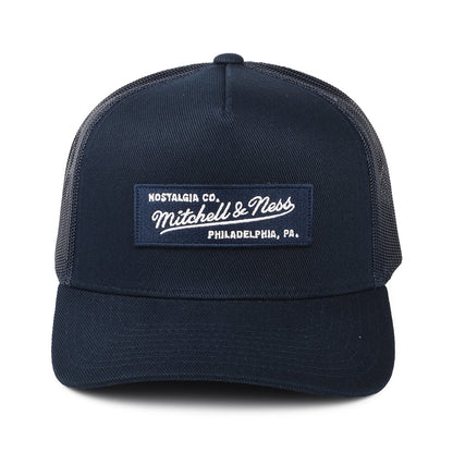 Casquette Trucker Branded Box Logo Classic bleu marine MITCHELL & NESS