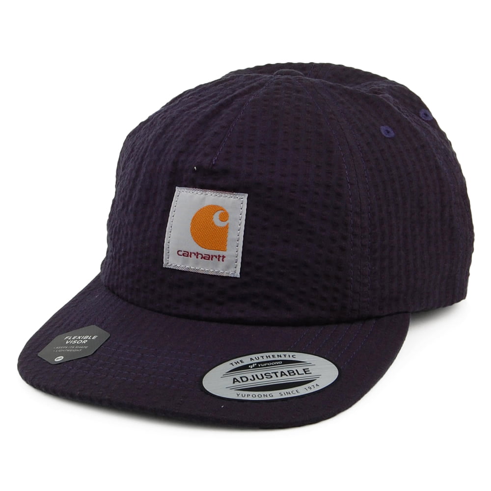 Casquette Strapback en Coton Seersucker Southfield bleu marine CARHARTT WIP
